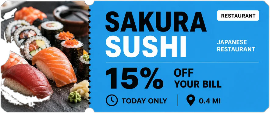 Sample local offer coupon